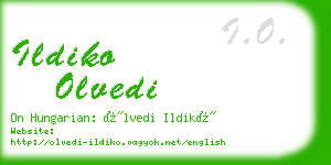 ildiko olvedi business card